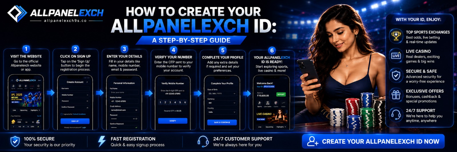 Create AllPanelexch Account
